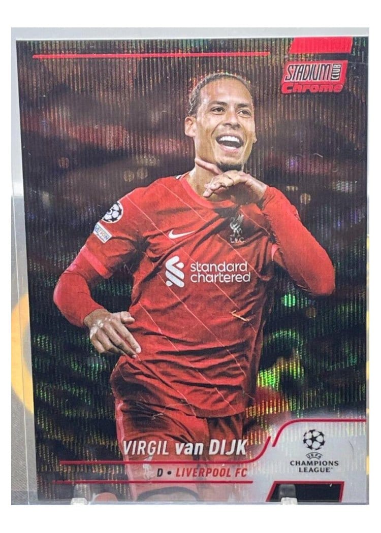 2021 Stadium Club Chrome UEFA Champions League Virgil van Dijk #4 card