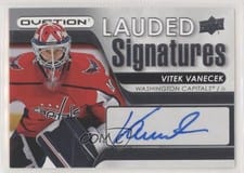 2021-22 Upper Deck Ovation Lauded Signatures Vitek Vanecek #LS-VV card