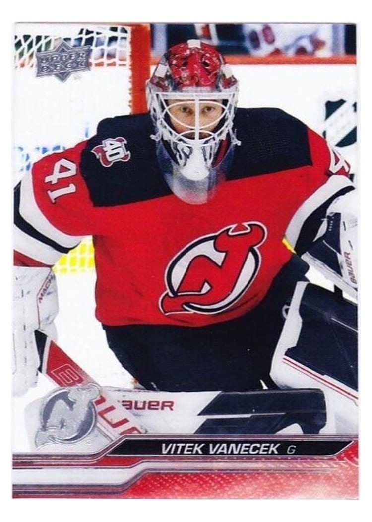 2023-24 Upper Deck Base Set Vitek Vanecek #113 card