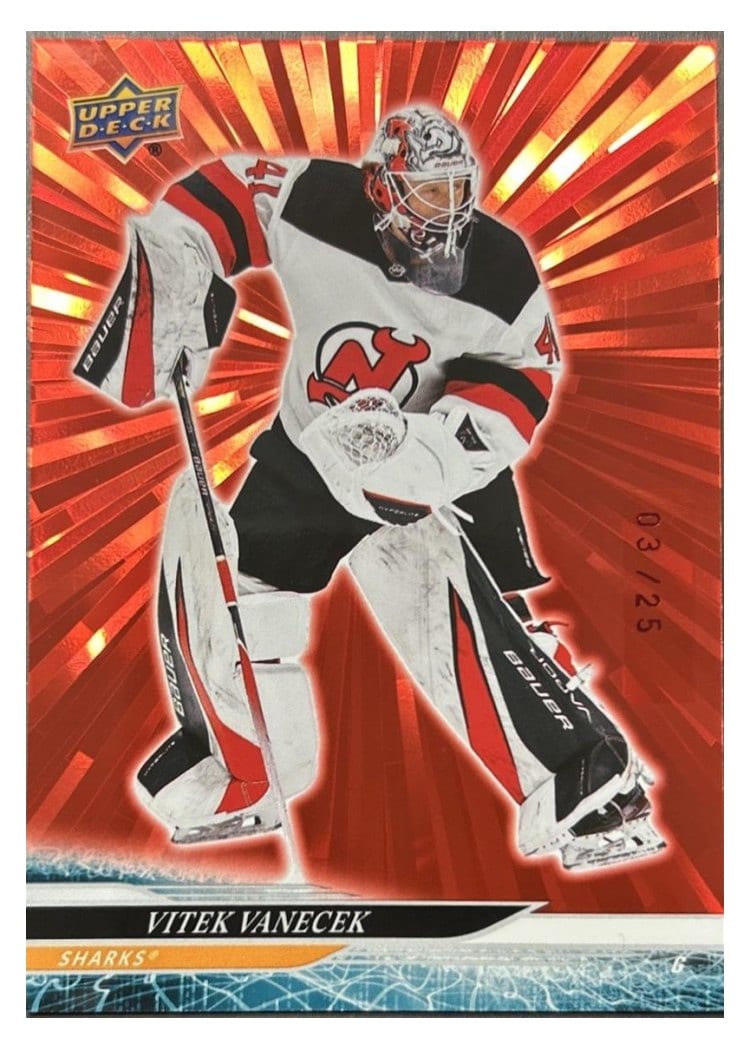 2024-25 Upper Deck Base Set Vitek Vanecek #387 card
