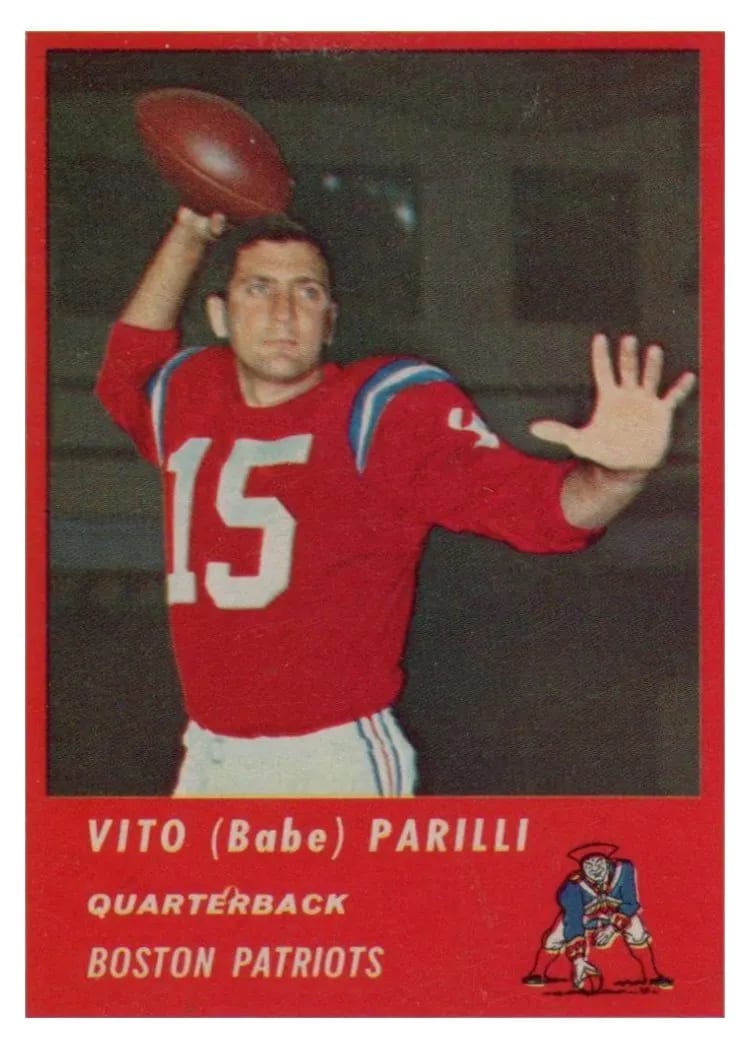 1963 Fleer Vito Parilli #2 card
