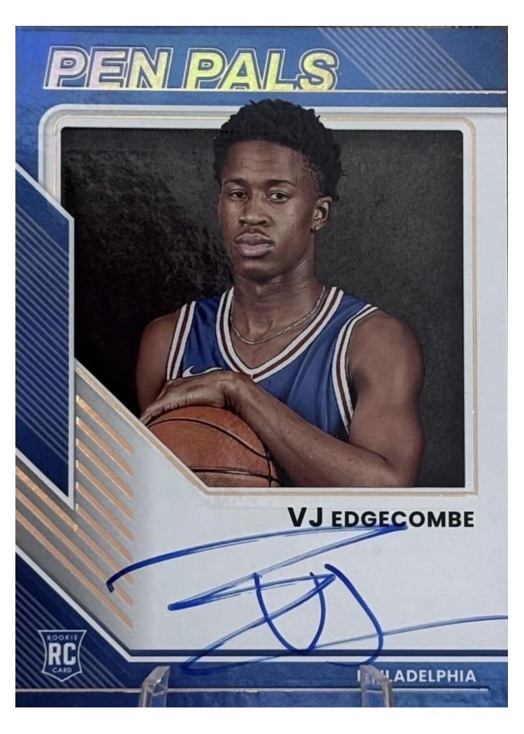 2025-26 Donruss Pen Pals VJ Edgecombe #1 card
