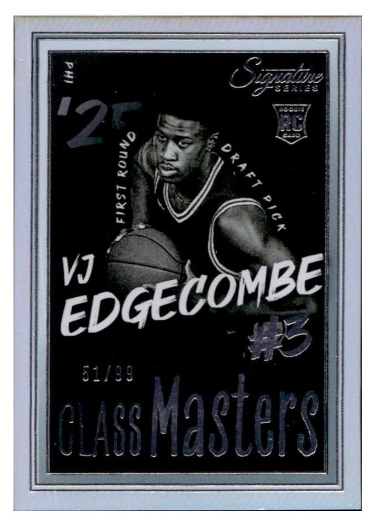 2025-26 Panini Signature Series Class Masters VJ Edgecombe #1 card