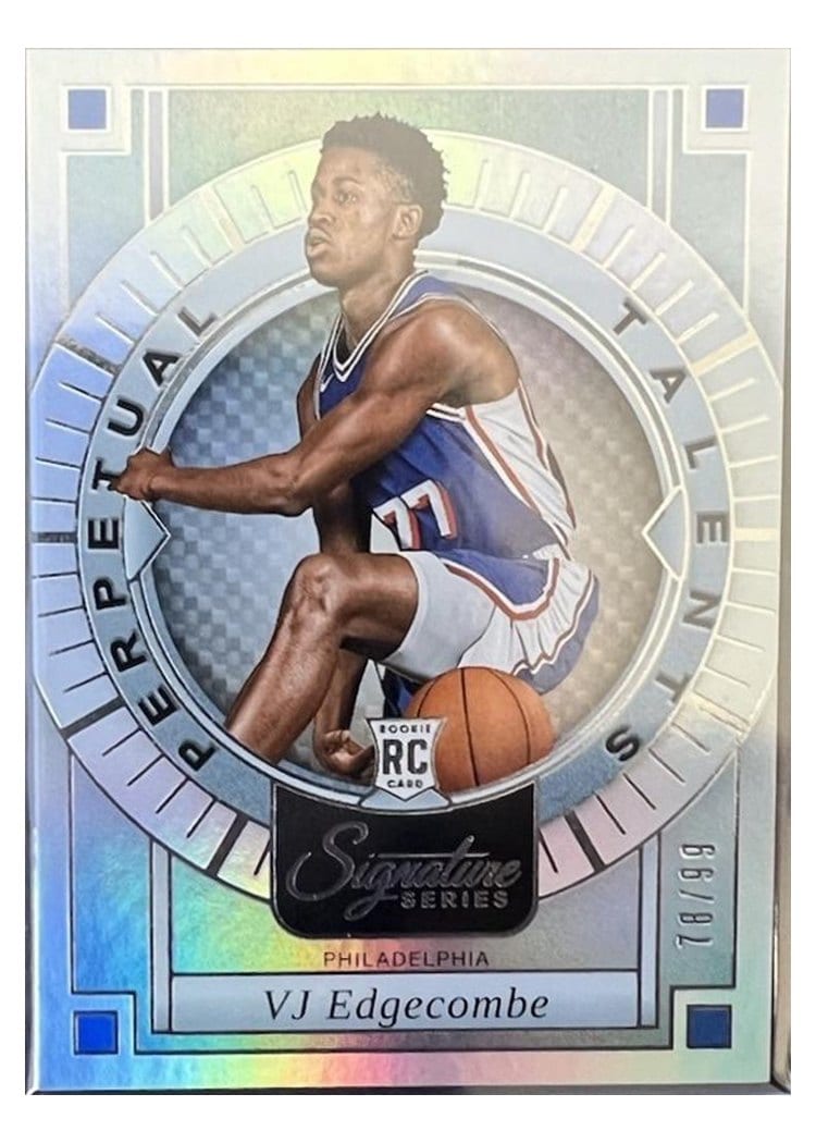 2025-26 Panini Signature Series Perpetual Talents VJ Edgecombe #13 card