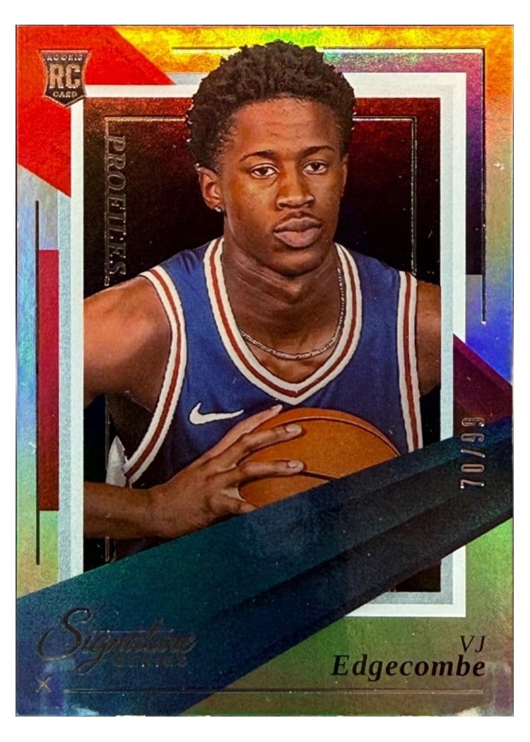 2025-26 Panini Signature Series Profiles VJ Edgecombe #2 card