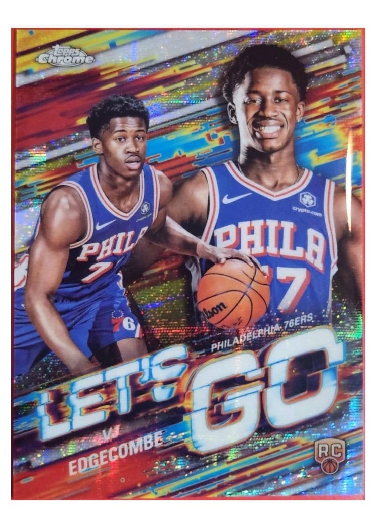 2025-26 Topps Chrome Let's Go VJ Edgecombe #LG-13 card