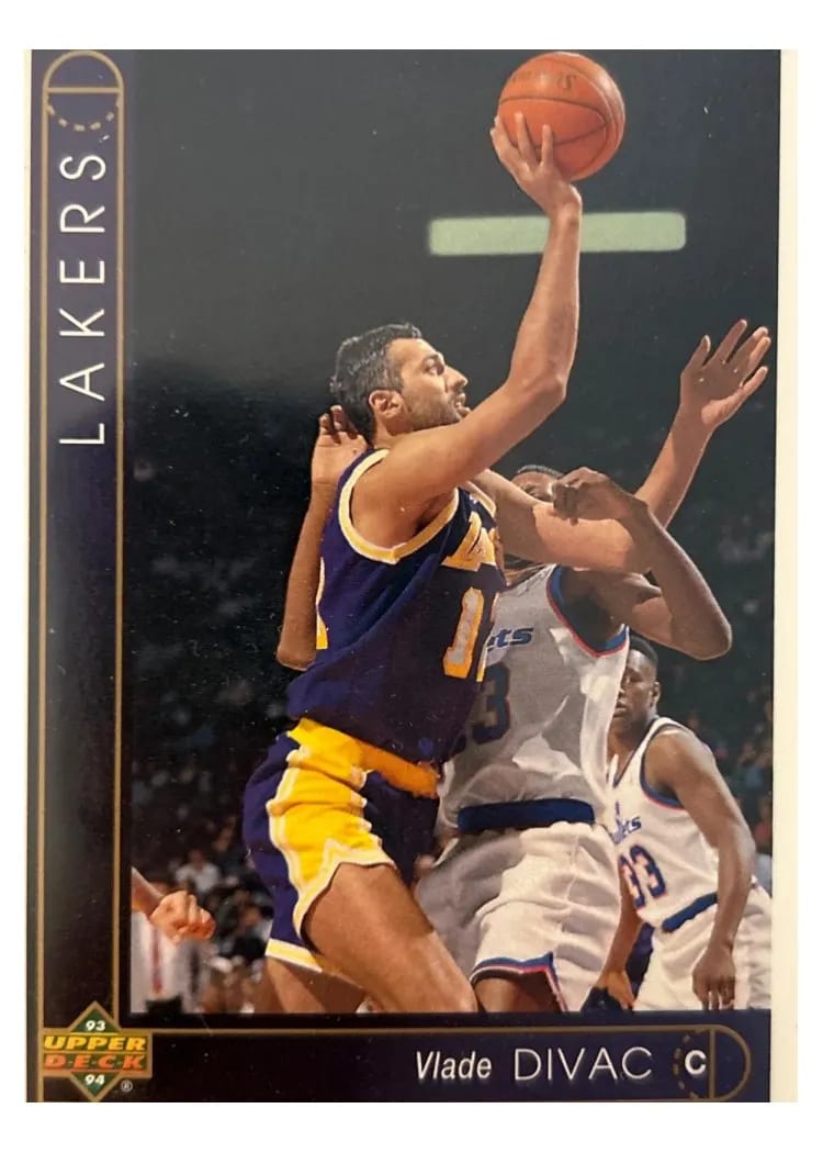 1993 Upper Deck Vlade Divac #16 card