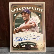2025 Topps Museum Collection Retrospective Signatures Vladimir Guerrero #RS-VG card