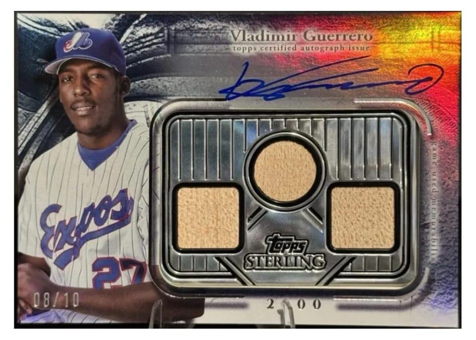 2025 Topps Sterling Seasons Relic Autograph Vladimir Guerrero #SSA-VGU card