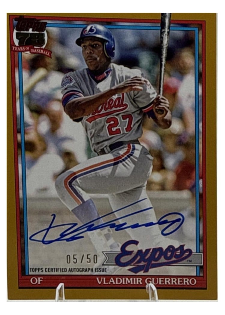 2026 Topps 1991 Topps Autographs Vladimir Guerrero #91A-VG card