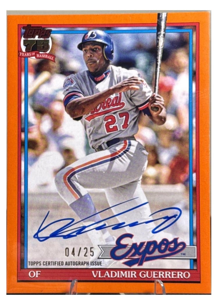 2026 Topps 1991 Topps Autographs Vladimir Guerrero #91A-VG card