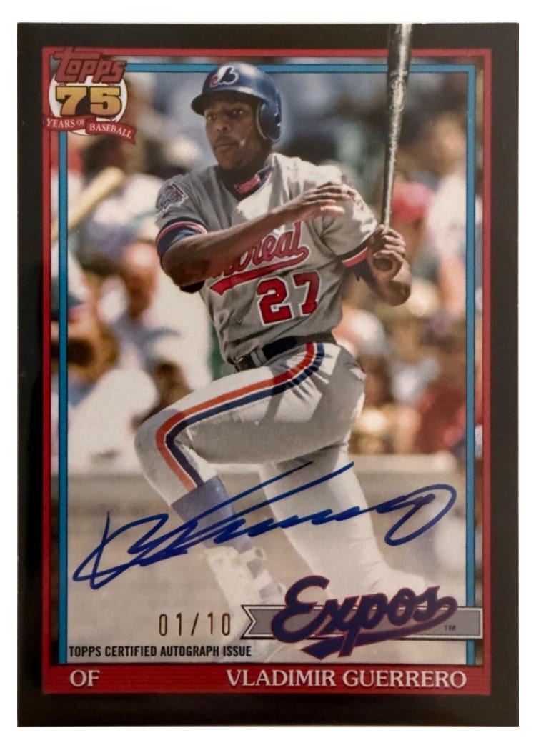 2026 Topps 1991 Topps Autographs Vladimir Guerrero #91A-VG card
