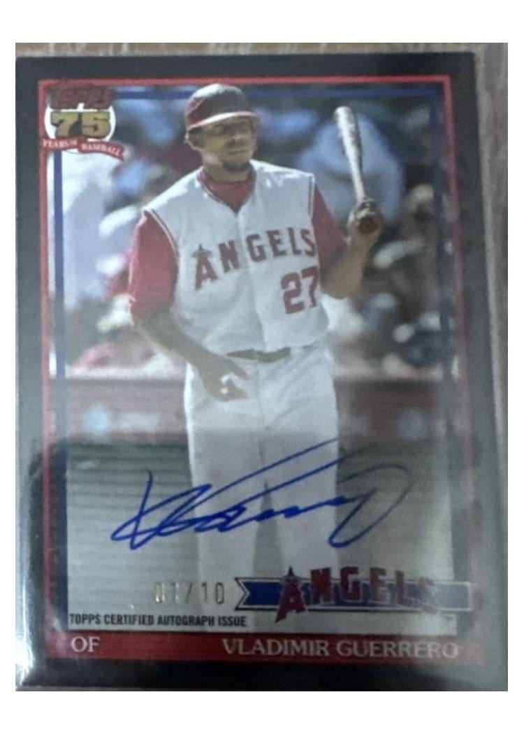 2026 Topps 1991 Topps Autographs Vladimir Guerrero #91A-VGU card