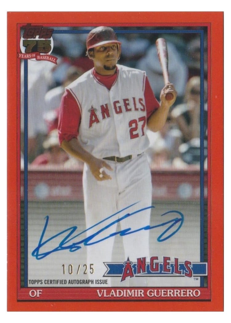 2026 Topps 1991 Topps Autographs Vladimir Guerrero #91A-VGU card