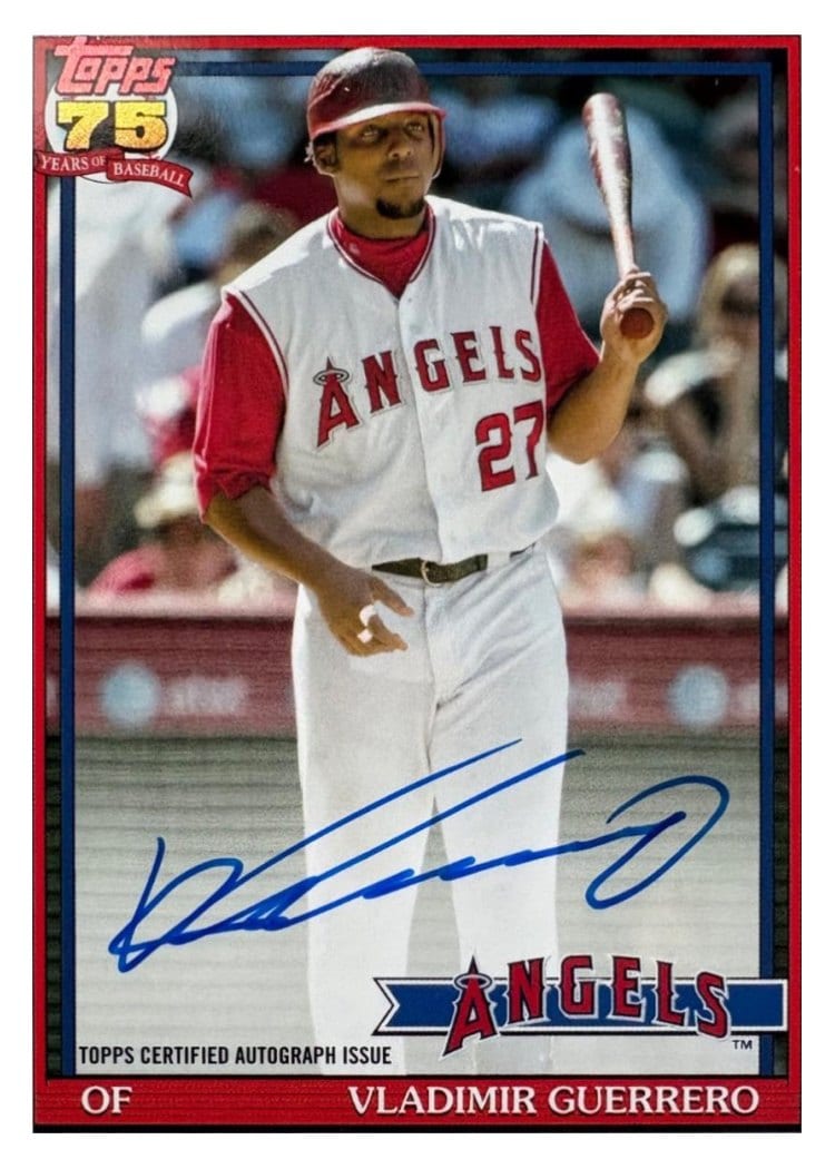 2026 Topps 1991 Topps Autographs Vladimir Guerrero #91A-VGU card