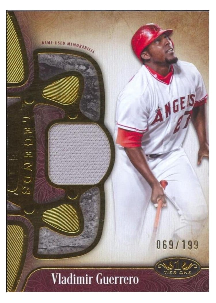 2026 Topps Tier One Tier One Legend Relics Vladimir Guerrero #T1LR-VG card