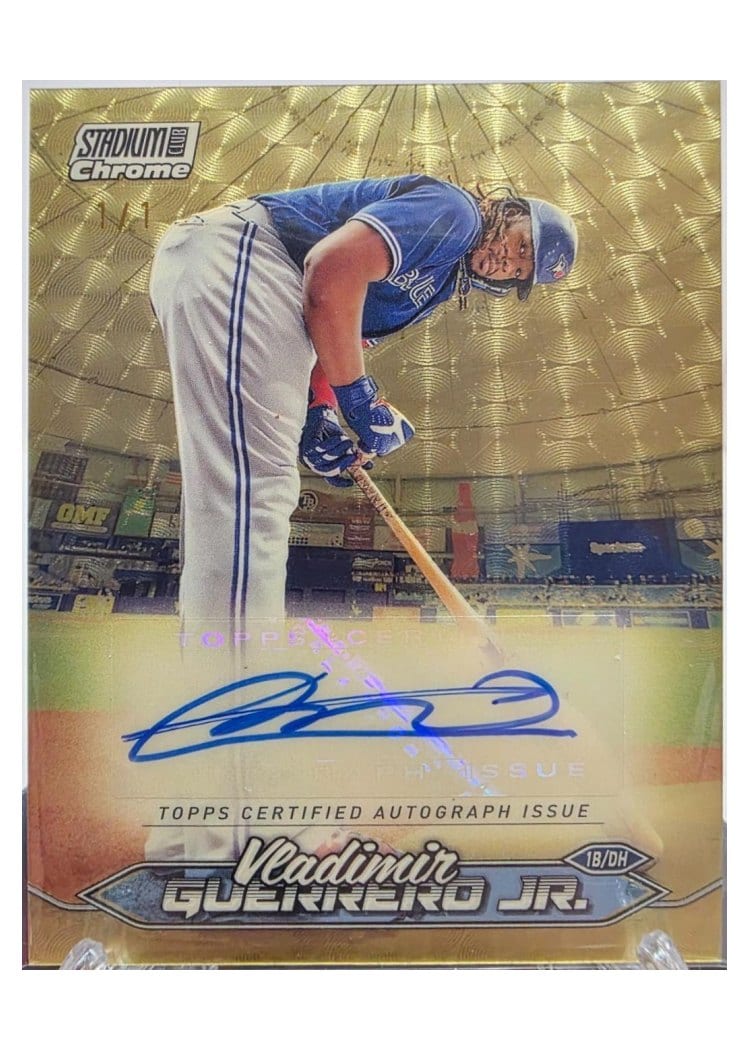 2024 Stadium Club Chrome Autographs Vladimir Guerrero Jr. #SCCA-VG card