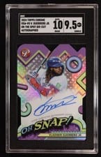2024 Topps Chrome On the Spot Die-Cut Autographs Vladimir Guerrero Jr. #OSA-VG card