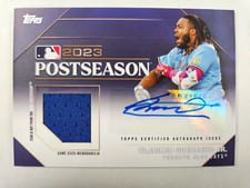 2024 Topps Postseason Performance Autograph Relic Vladimir Guerrero Jr. #PPAR-VG card