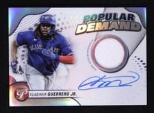 2024 Topps Pristine Popular Demand Autograph Relics Vladimir Guerrero Jr. #DPAR-VG card