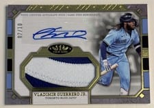 2024 Topps Tier One Autographed Jumbo Relics Vladimir Guerrero Jr. #AT1JR-VG card