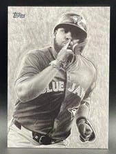 2025 Topps Update Keegan Hall Art Cards Vladimir Guerrero Jr. #KHAC-23 card