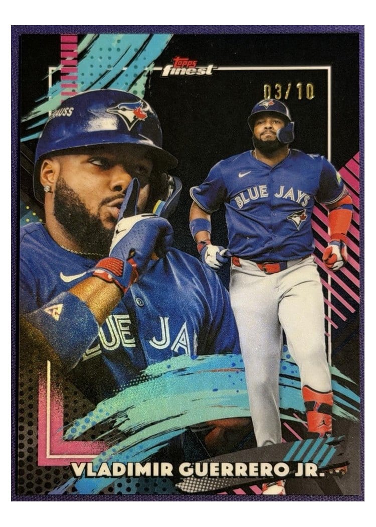 2026 Topps Finest Vladimir Guerrero Jr. Black Refractor #317 card