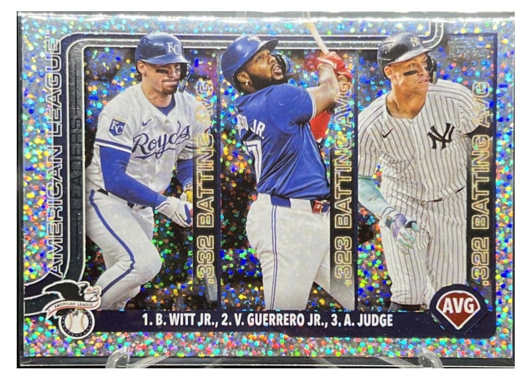 2025 Topps Vladimir Guerrero Jr. / Aaron Judge / Bobby Witt Jr. #345 card