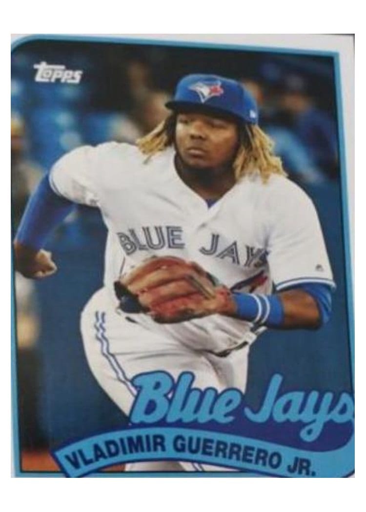 2023 Topps Archives 1989 Doubleheaders Vladimir Guerrero / Vladimir Guerrero Jr #89DH-3 card