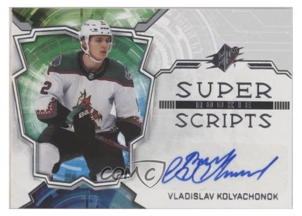 2022-23 SPx Rookie Superscripts Vladislav Kolyachonok #SSR-VK card