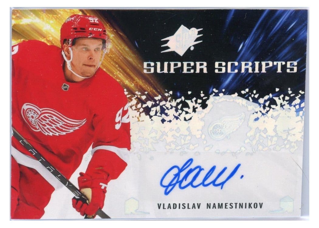 2021-22 SPx Superscripts Vladislav Namestnikov #SS-VN card