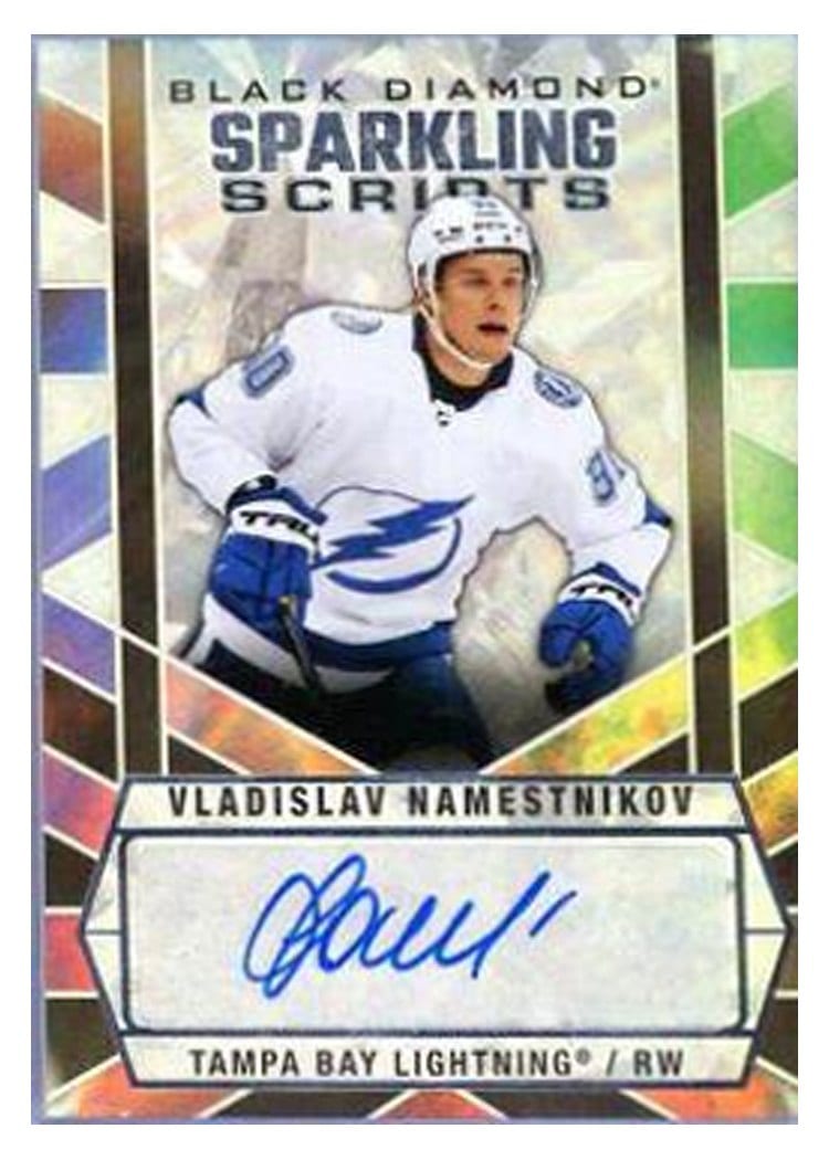 2022-23 Upper Deck Black Diamond Sparkling Scripts Vladislav Namestnikov #SC-VN card