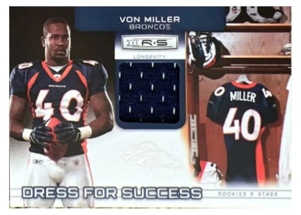 2011 Panini Rookies & Stars Dress for Success Jersey Von Miller #5 card