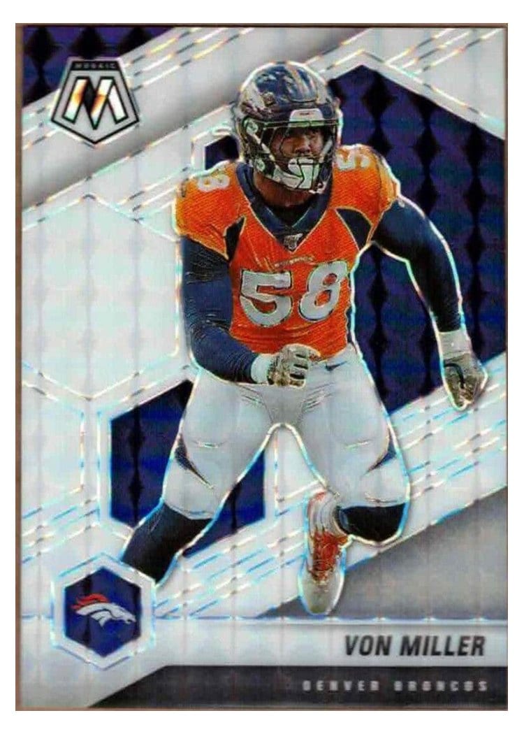 2021 Panini Mosaic Base Set Von Miller White Mosaic #71 card