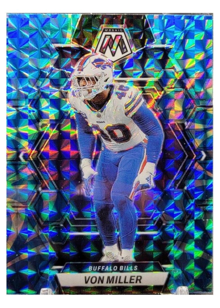 2023 Panini Mosaic Base Set Von Miller Reactive Blue #24 card