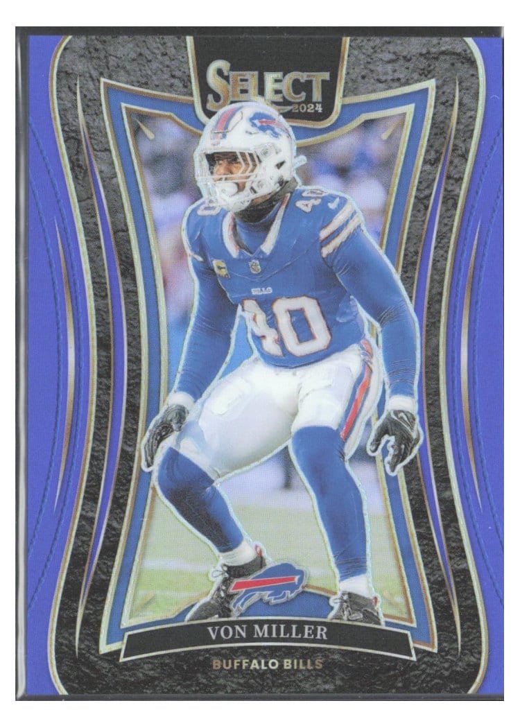 2024 Panini Select Base Set Von Miller Blue Prizm #346 card