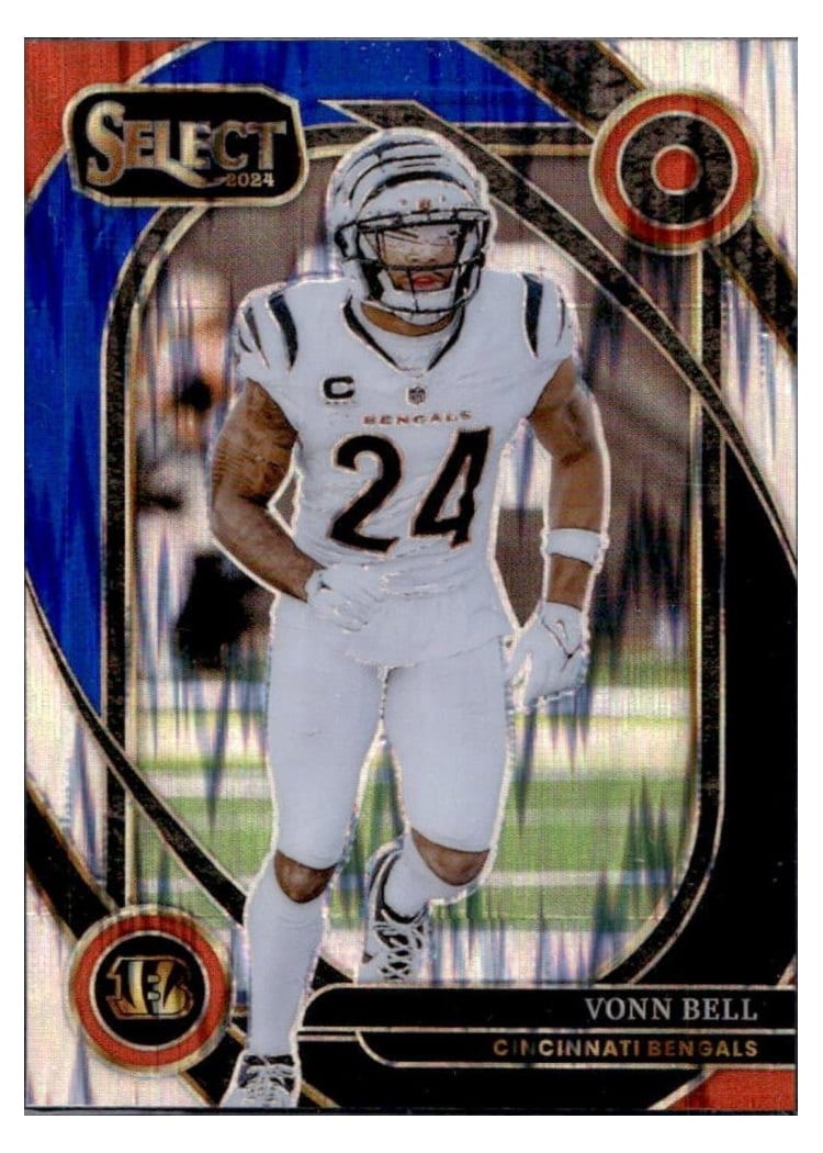 2024 Panini Select Base Set Vonn Bell Black Blue Prizm Shock #265 card