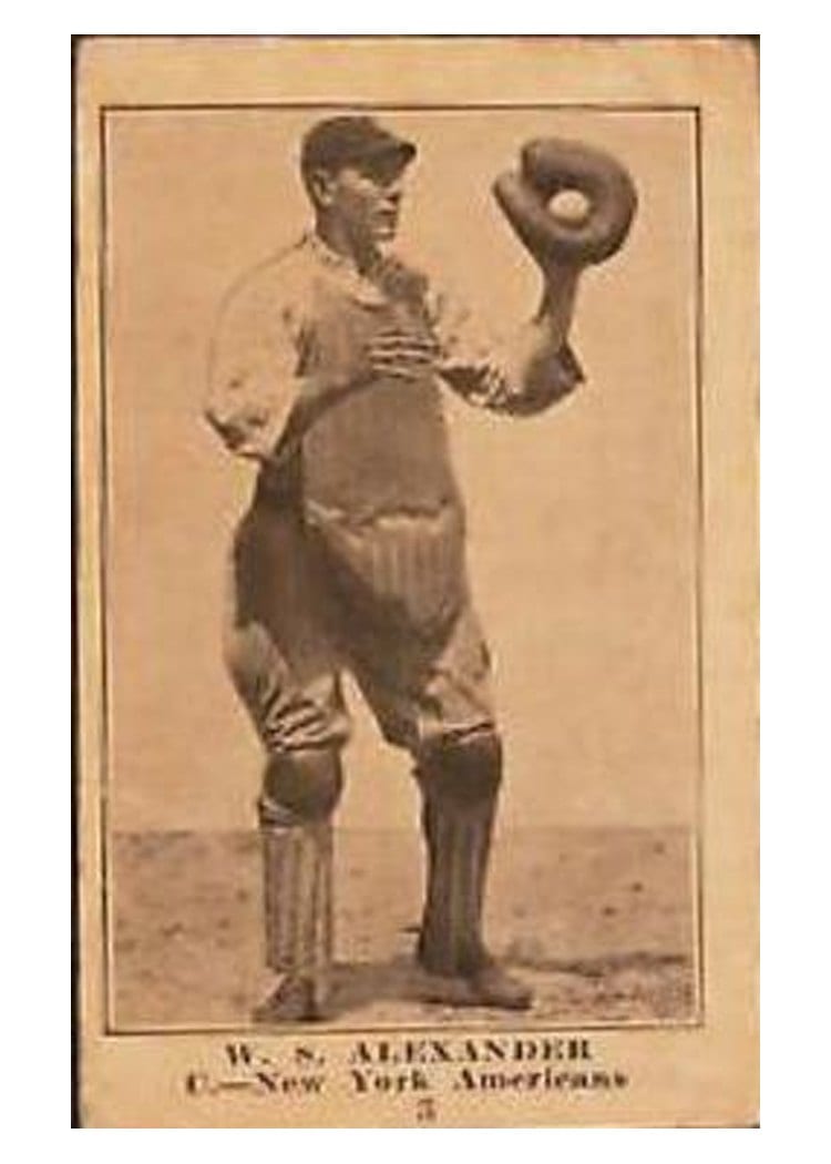 1917 Collins McCarthy W. S. Alexander #3 card