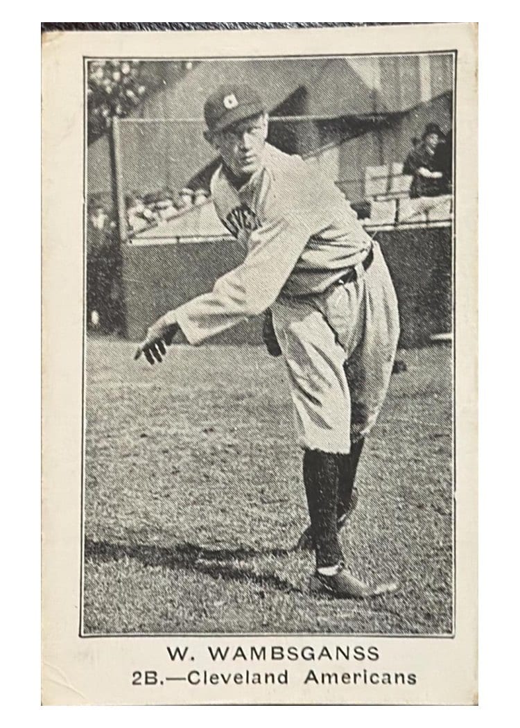 1922 E121 American Caramel Series of 120 W. Wambsganss card