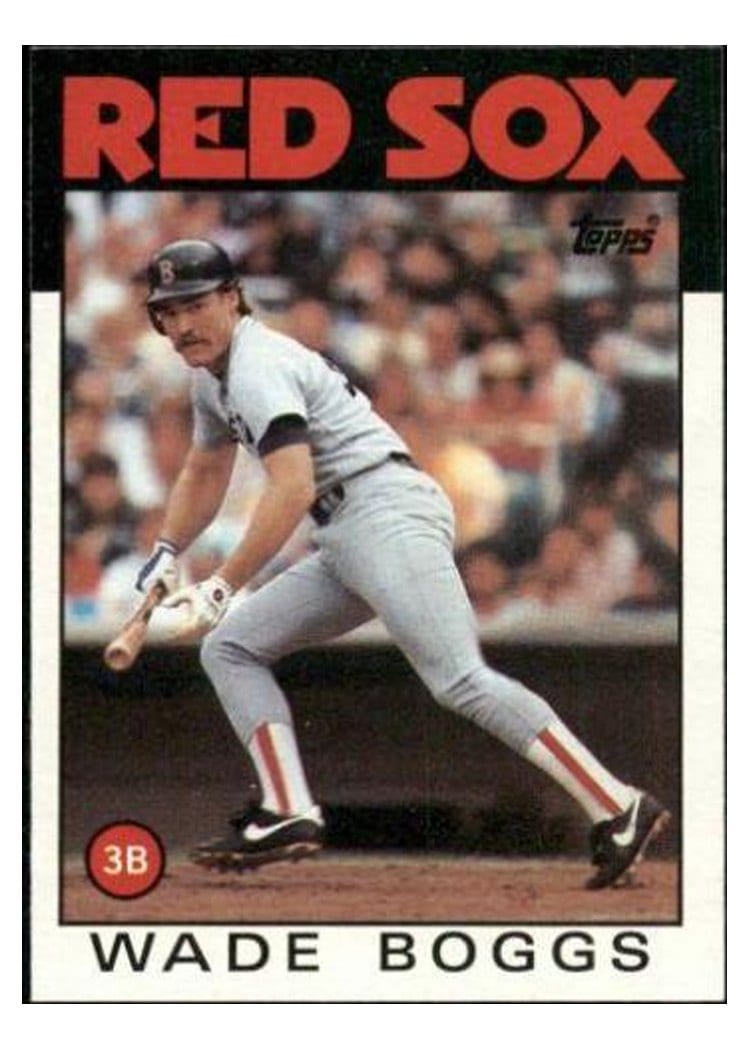1986 Topps Wade Boggs #510 card
