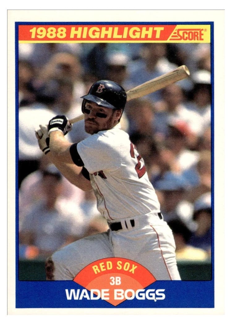 1989 Score Wade Boggs #654 card