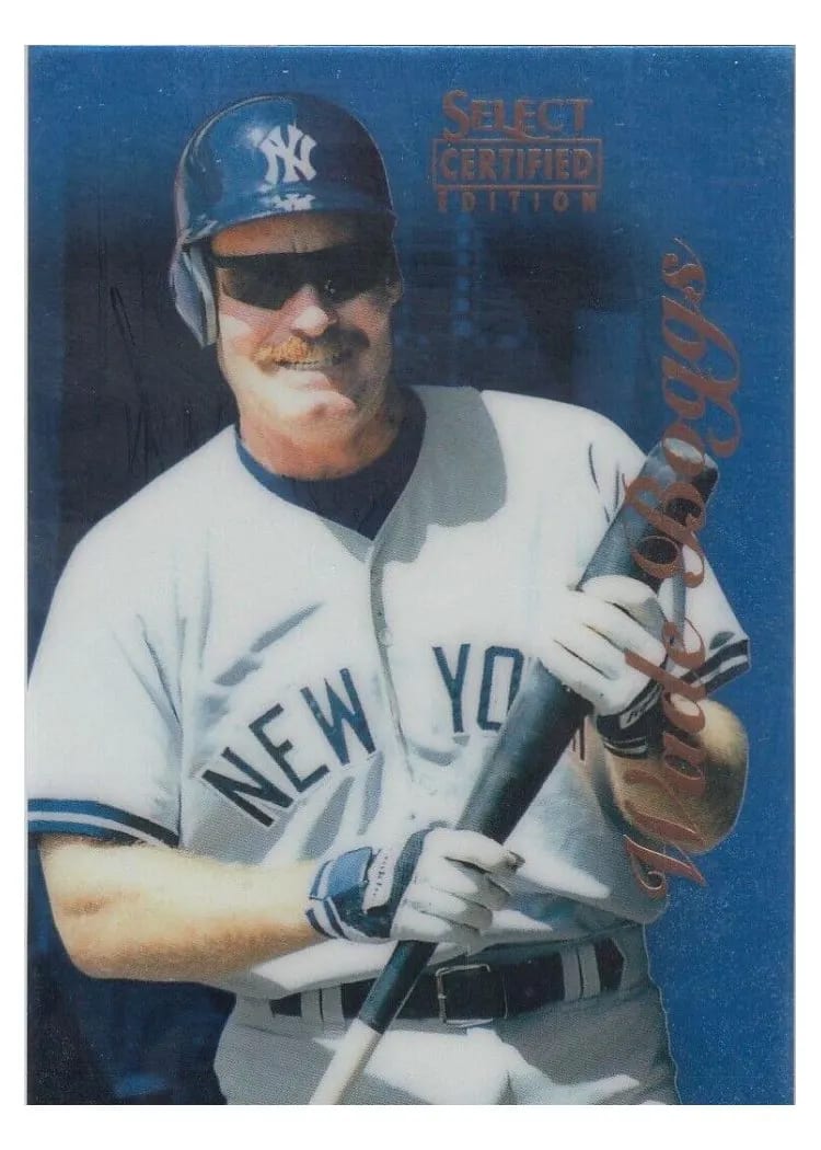 1996 Select Certified Wade Boggs #74 card