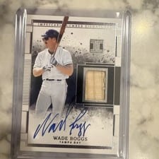 2025 Panini Impeccable Lumber Signatures Wade Boggs #23 card