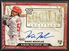 2024 Topps Inception MLB First Milestones Autographed Relic Wade Meckler #FMAR-WM card