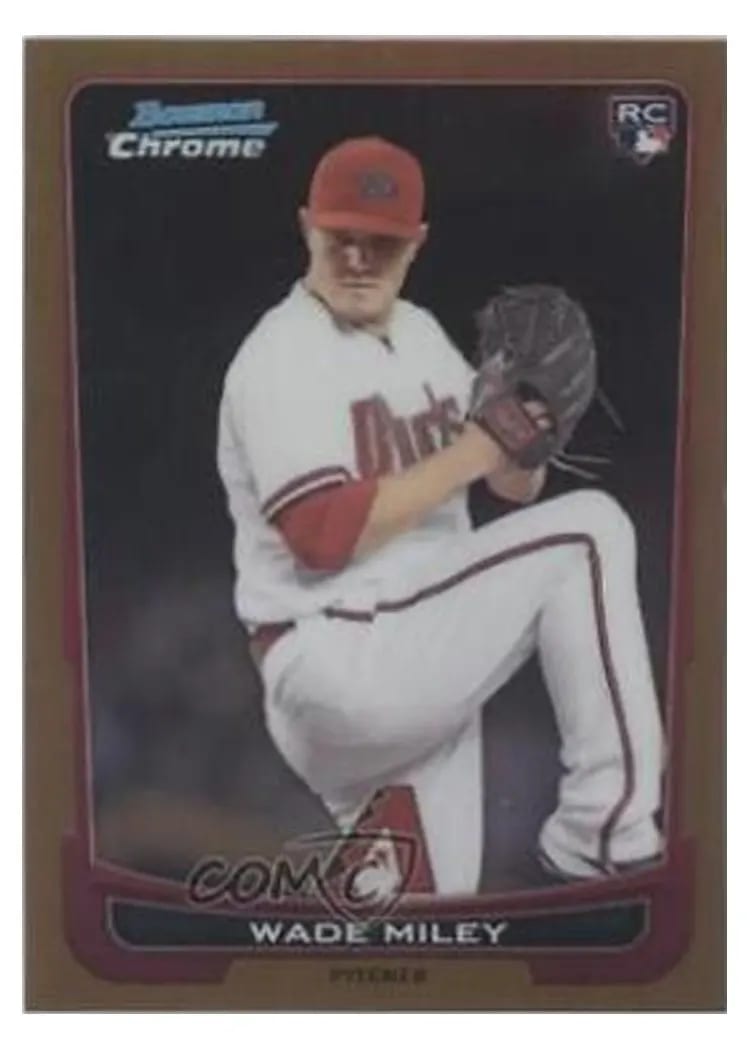 2012 Bowman Chrome Draft Wade Miley #15 card