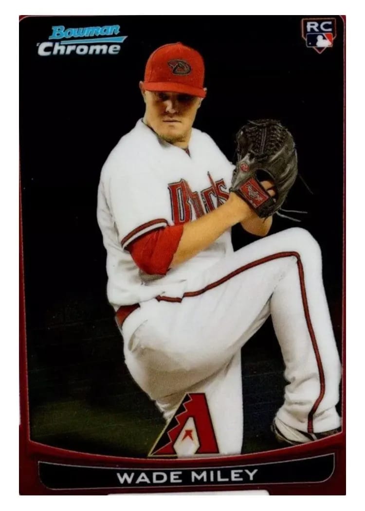 2012 Bowman Chrome Draft Wade Miley #15 card