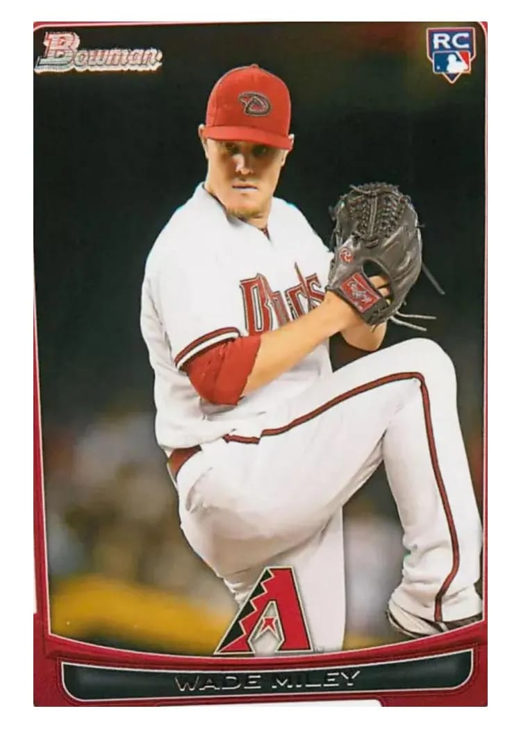 2012 Bowman Draft Wade Miley #15 card
