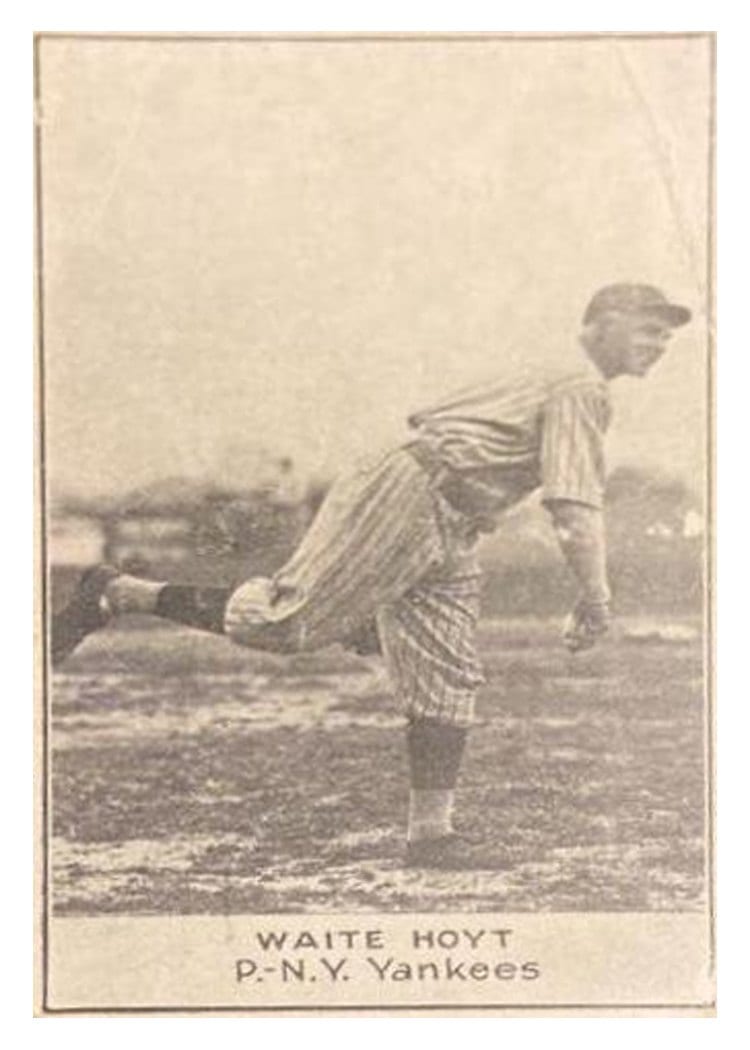 1921 E220 National Caramel Waite Hoyt card