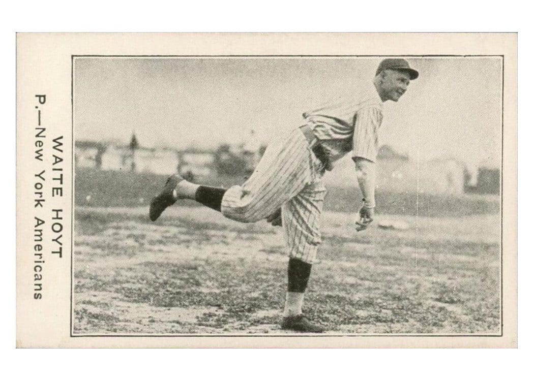1922 E121 American Caramel Series of 120 Waite Hoyt card