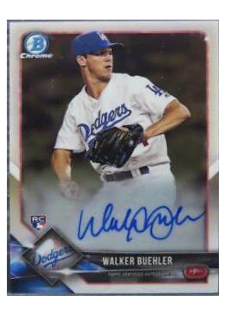 2018 Bowman Chrome Rookie Autographs Walker Buehler #CRA-WB card